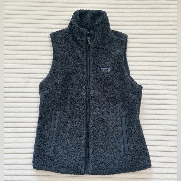 Blue/grey Patagonia Los Gatos fleece vest-medium - Picture 1 of 3